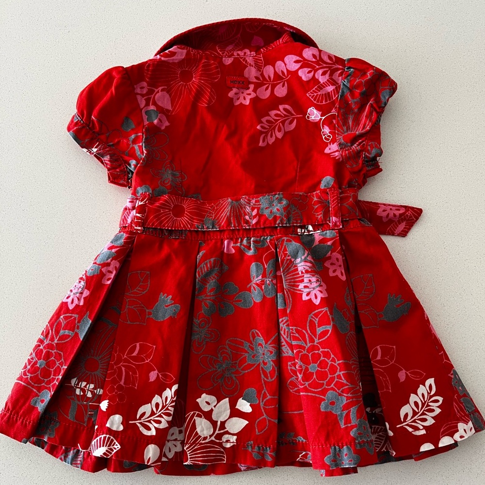 Mexx Red Floral Shirt with Gray and Pink Accents - Picture 3 of 6